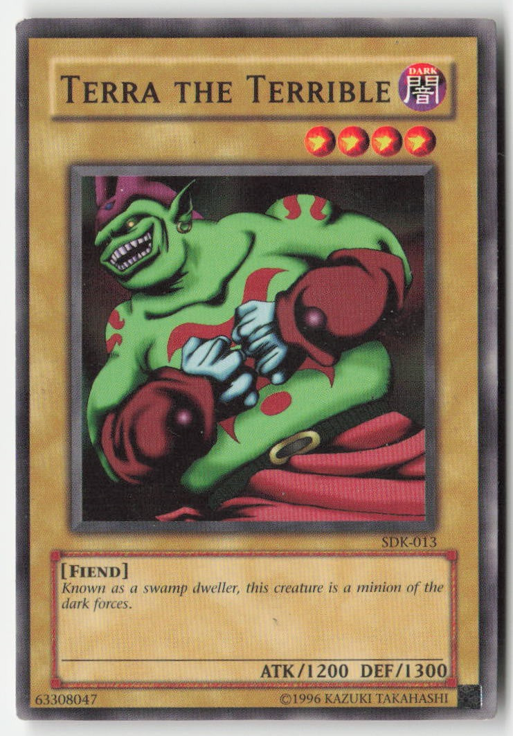 Terra the Terrible SDK-013 Unlimited Common Moderately Played, Front