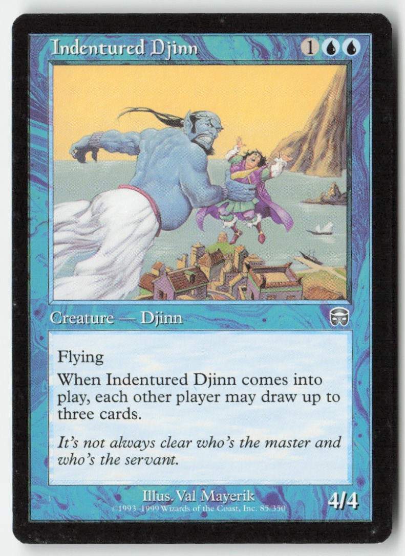 Indentured Djinn MMQ 85 Uncommon Moderately Played