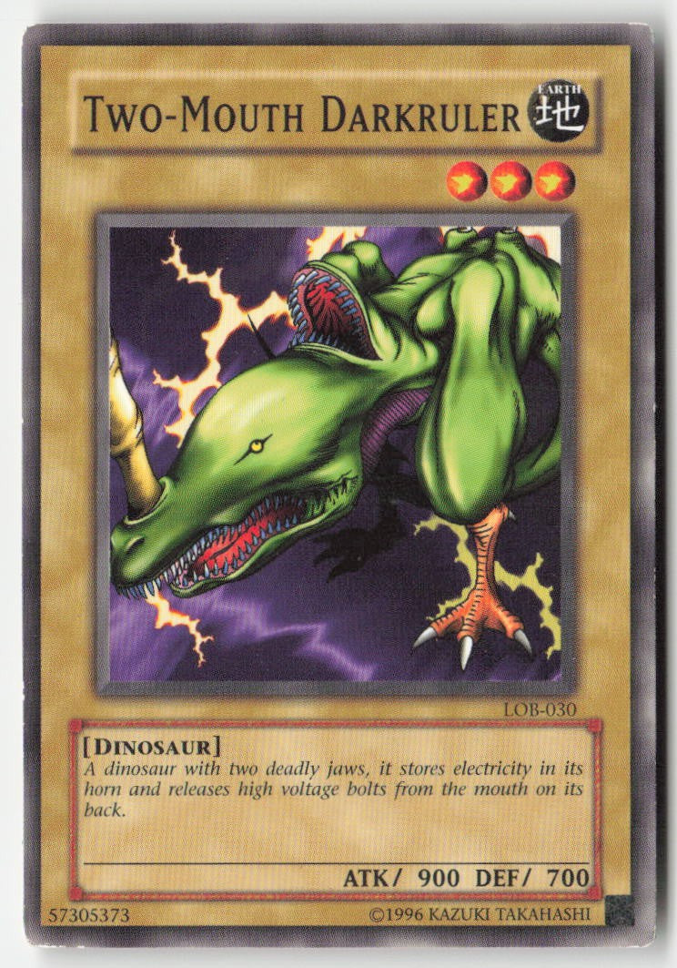 Two-Mouth Darkruler LOB-030 Unlimited Common Moderately Played, Front