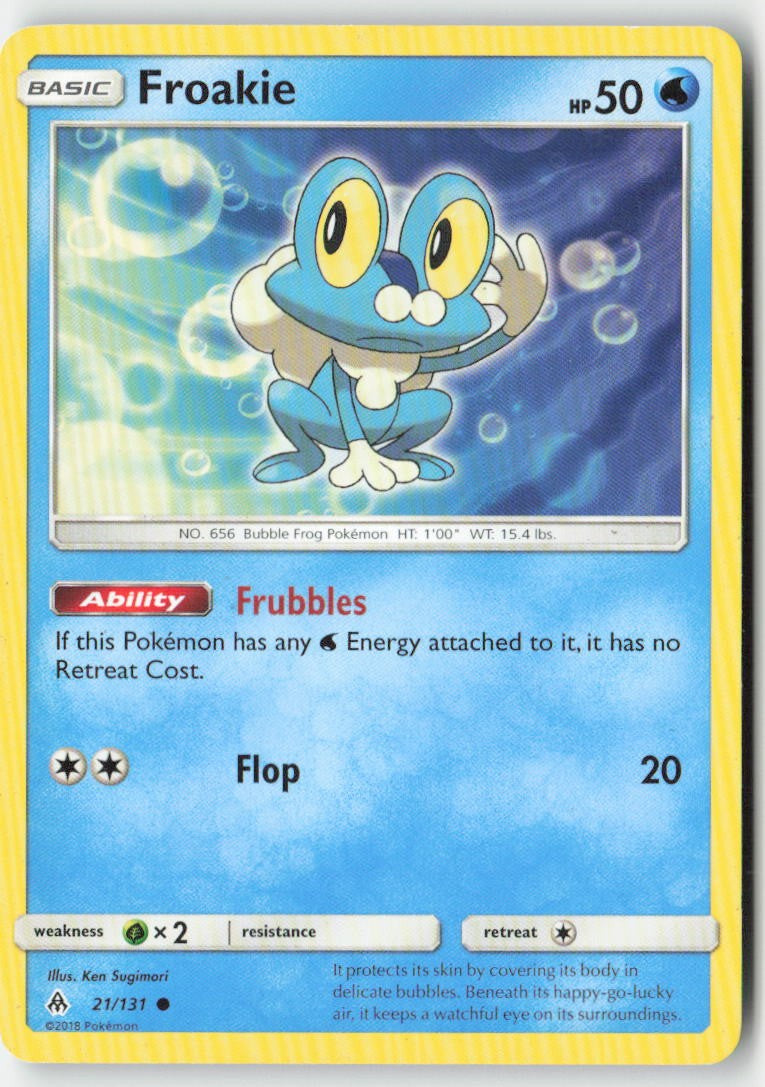 Froakie 21/131 Regular Forbidden Light Moderately Played