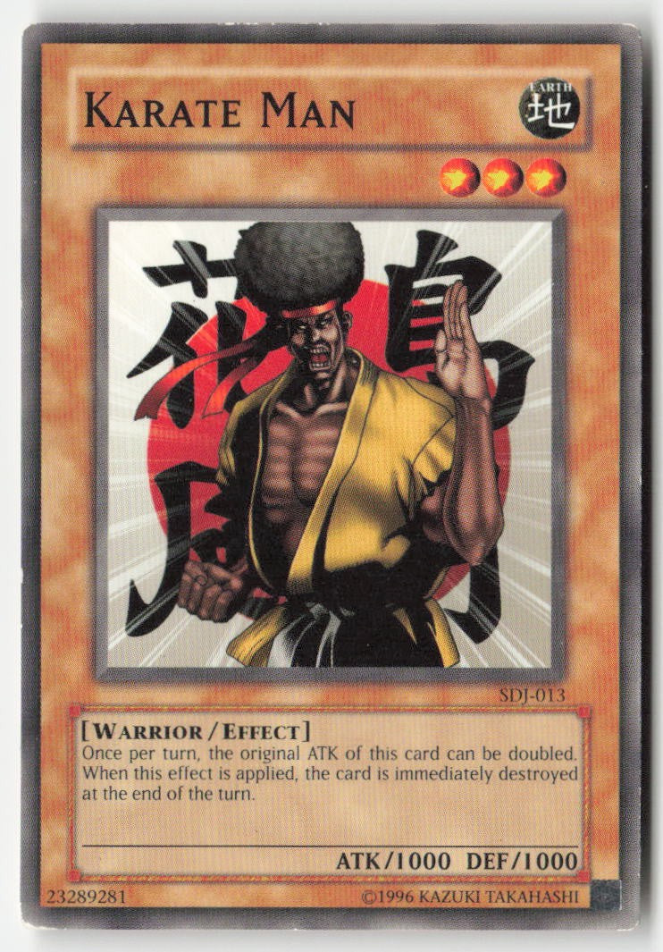 Karate Man SDJ-013 Unlimited Common Moderately Played, Front