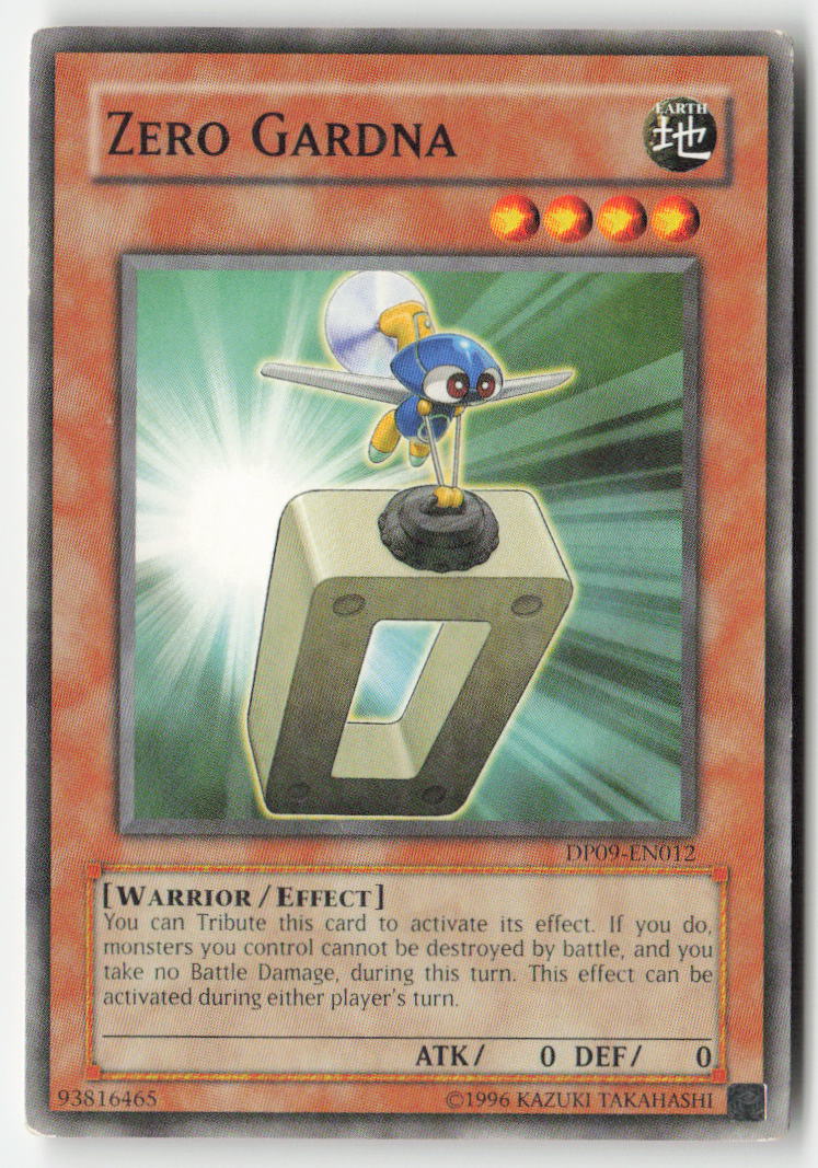 Zero Gardna DP09-EN012 Unlimited Common Moderately Played
