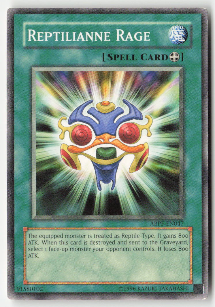 Reptilianne Rage ABPF-EN047 Unlimited Common Moderately Played, Front