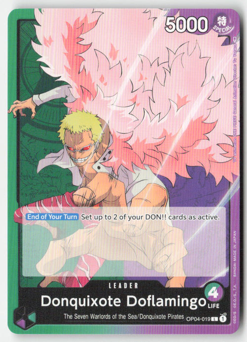 Donquixote Doflamingo OP04-019 Normal Leader Lightly Played