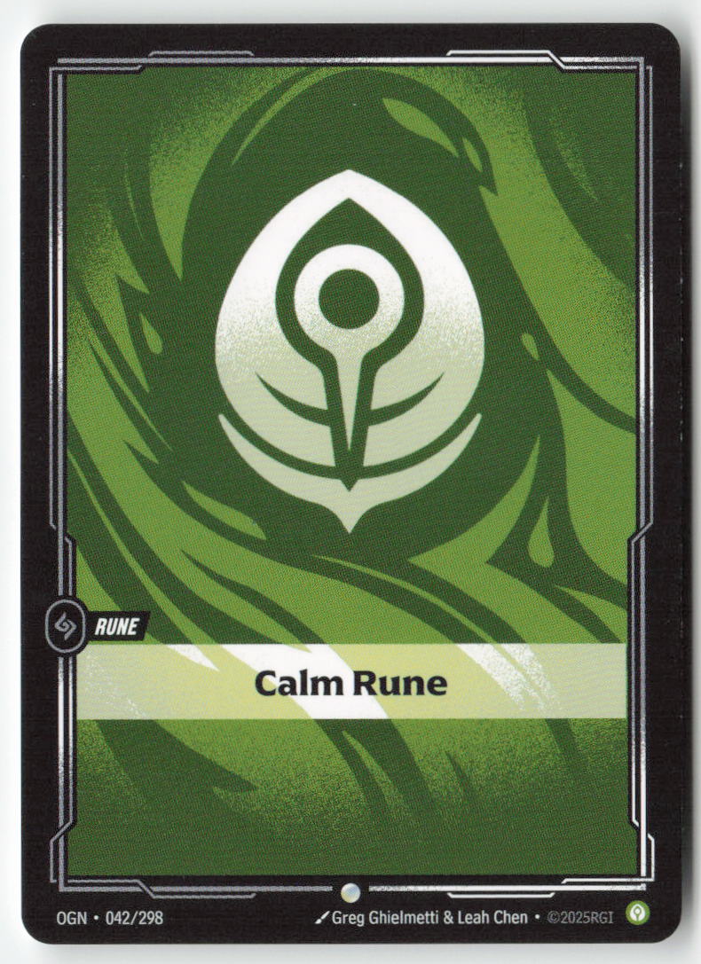 Calm Rune #042/298 - Origins - Riftbound - Common - Lightly Played