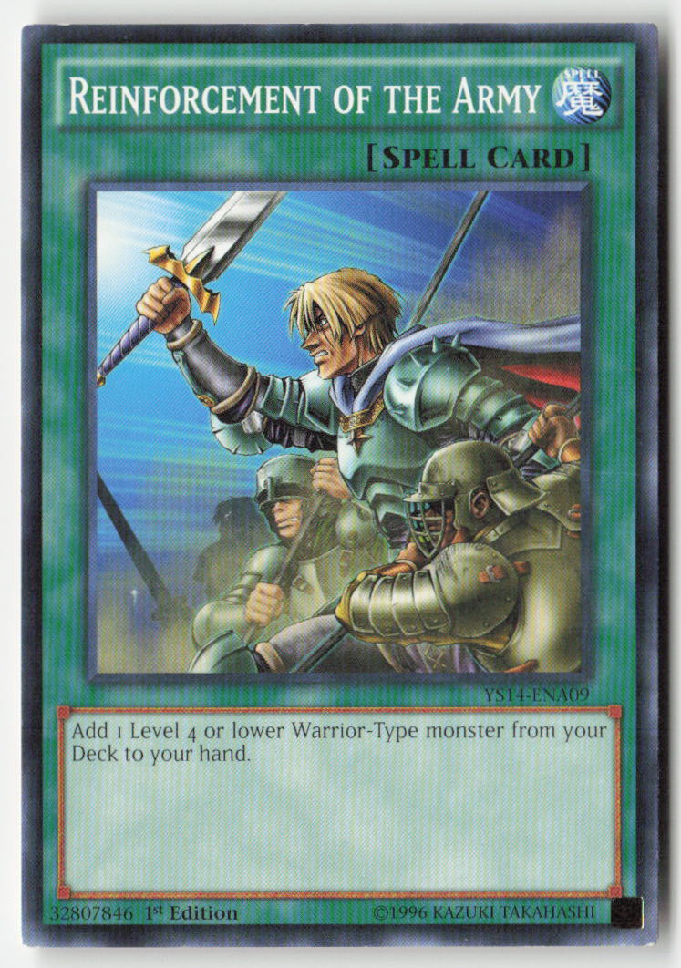 Reinforcement of the Army YS14-ENA09 1st Edition Common Moderately Played