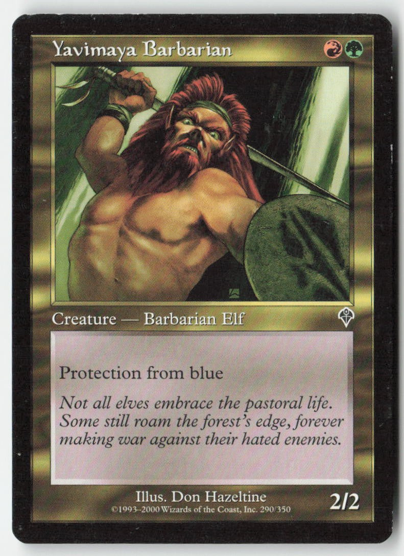 Yavimaya Barbarian INV 290 Common Moderately Played