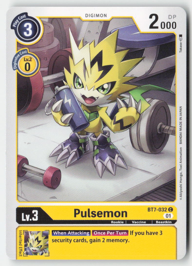 Pulsemon BT7-032 Normal Common Near Mint