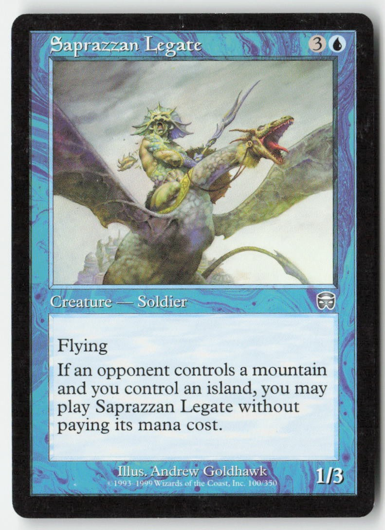 Saprazzan Legate MMQ 100 Uncommon Moderately Played, Front