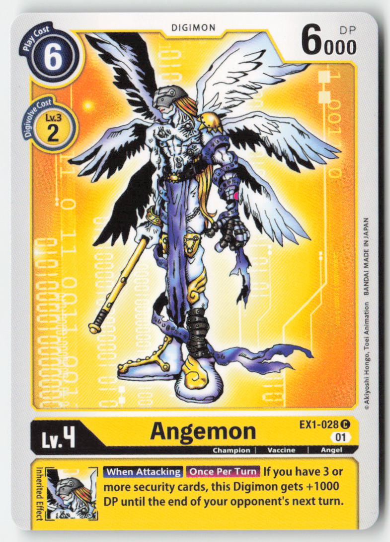 Angemon EX1-028 Normal Common Near Mint