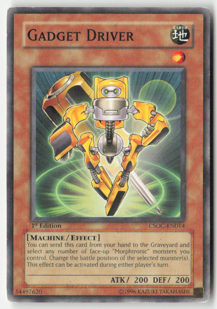 Gadget Driver CSOC-EN014 1st Edition Common Moderately Played, Front