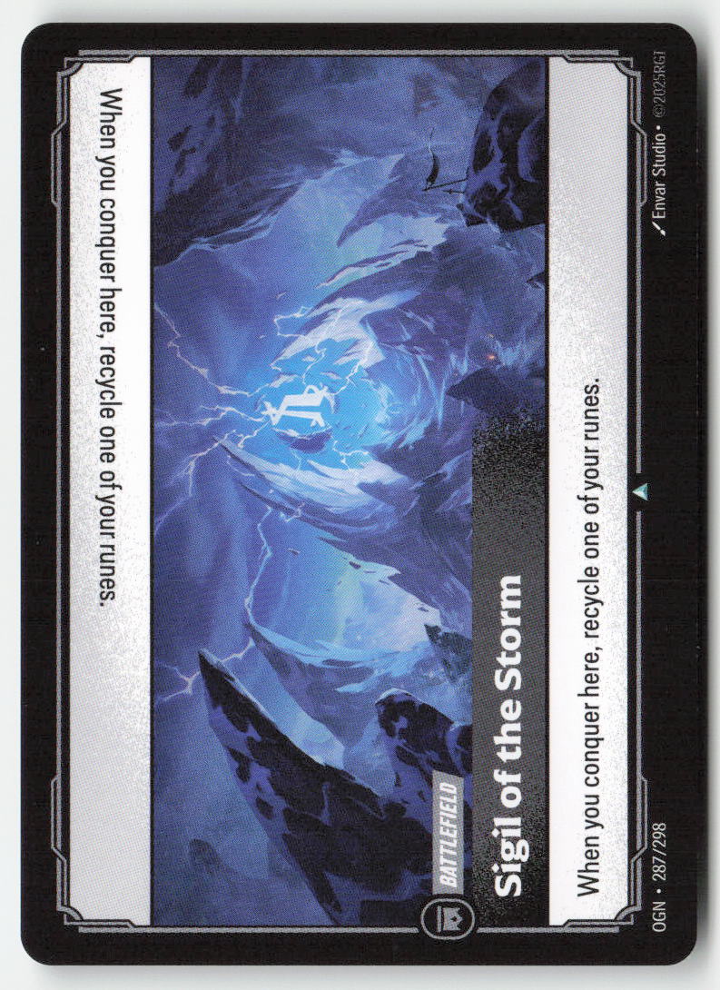 Sigil of the Storm #287/298 - Origins - Riftbound - Uncommon - Lightly Played