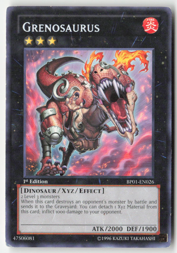 Grenosaurus BP01-EN026 1st Edition Rare Moderately Played
