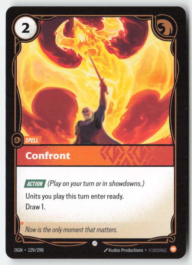 Confront #129/298 - Origins - Riftbound - Common - Lightly Played