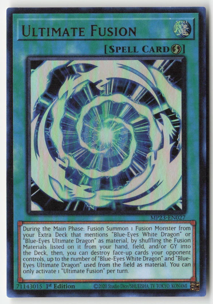 Ultimate Fusion MP23-EN027 1st Edition Ultra Rare Moderately Played