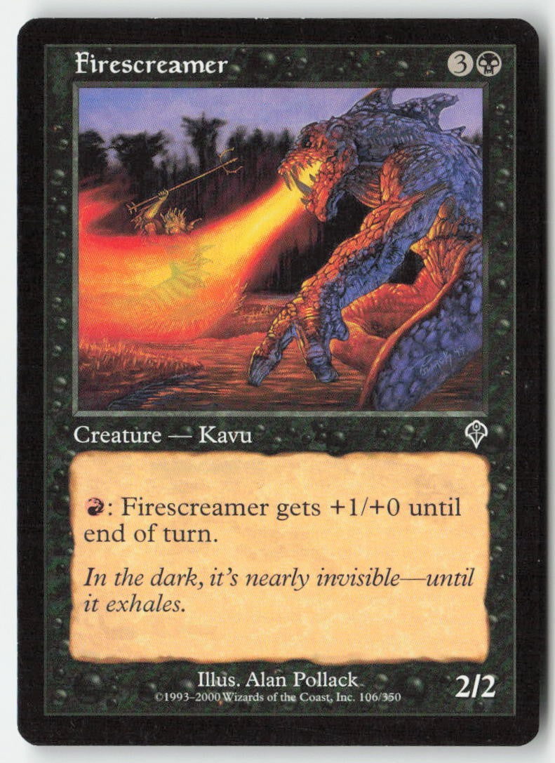 Firescreamer INV 106 Common Moderately Played, Front