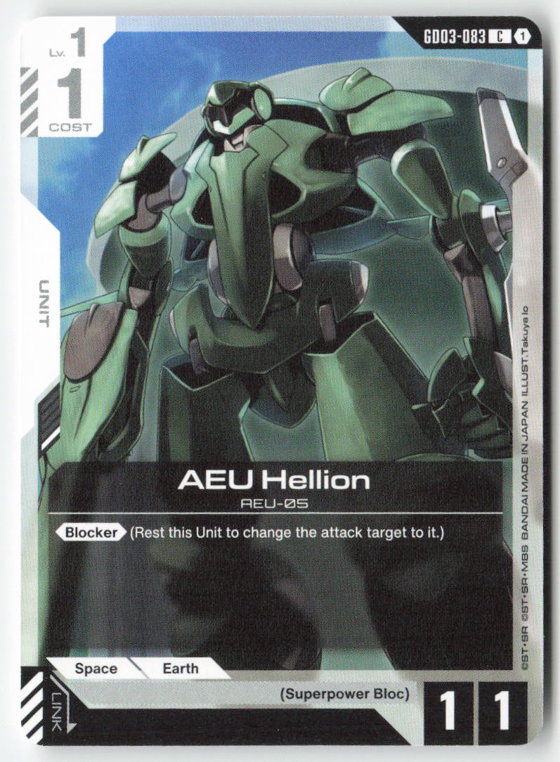 AEU Hellion GD03-083 Common Normal Lightly Played, Front