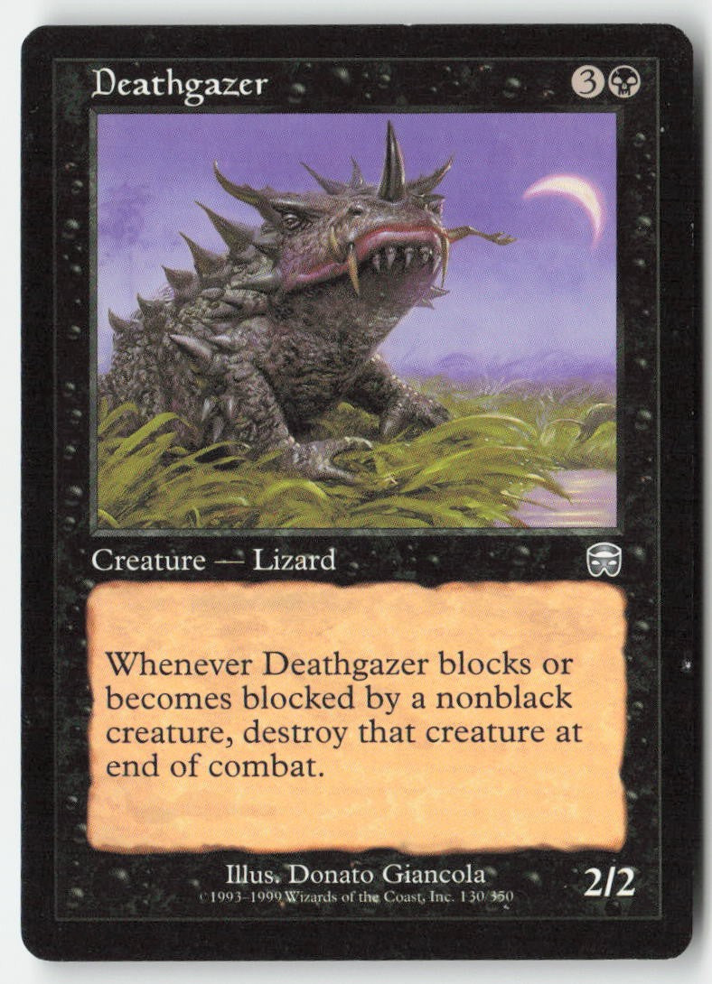 Deathgazer MMQ 130 Uncommon Moderately Played, Front