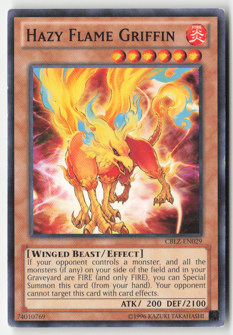 Hazy Flame Griffin CBLZ-EN029 Unlimited Common Moderately Played