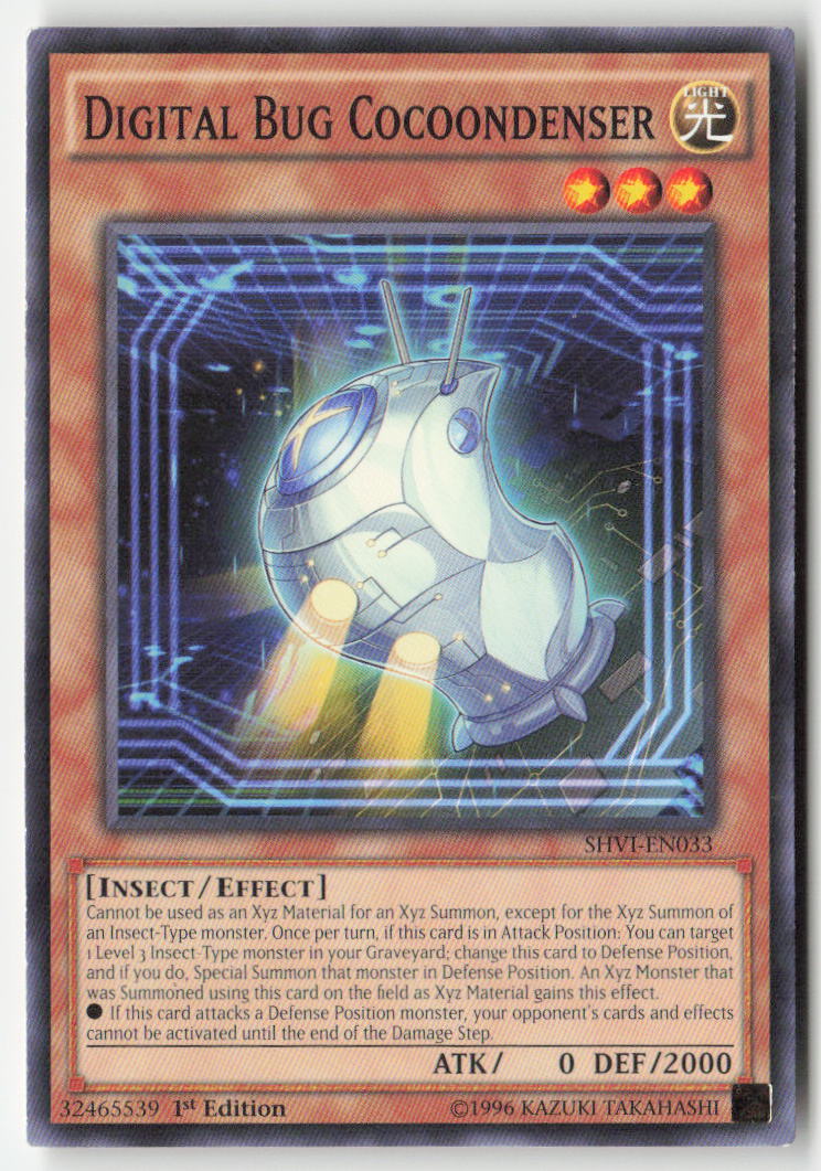 Digital Bug Cocoondenser SHVI-EN033 1st Edition Common Moderately Played, Front