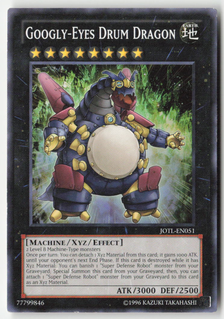 Googly-Eyes Drum Dragon JOTL-EN051 Unlimited Common Moderately Played, Front