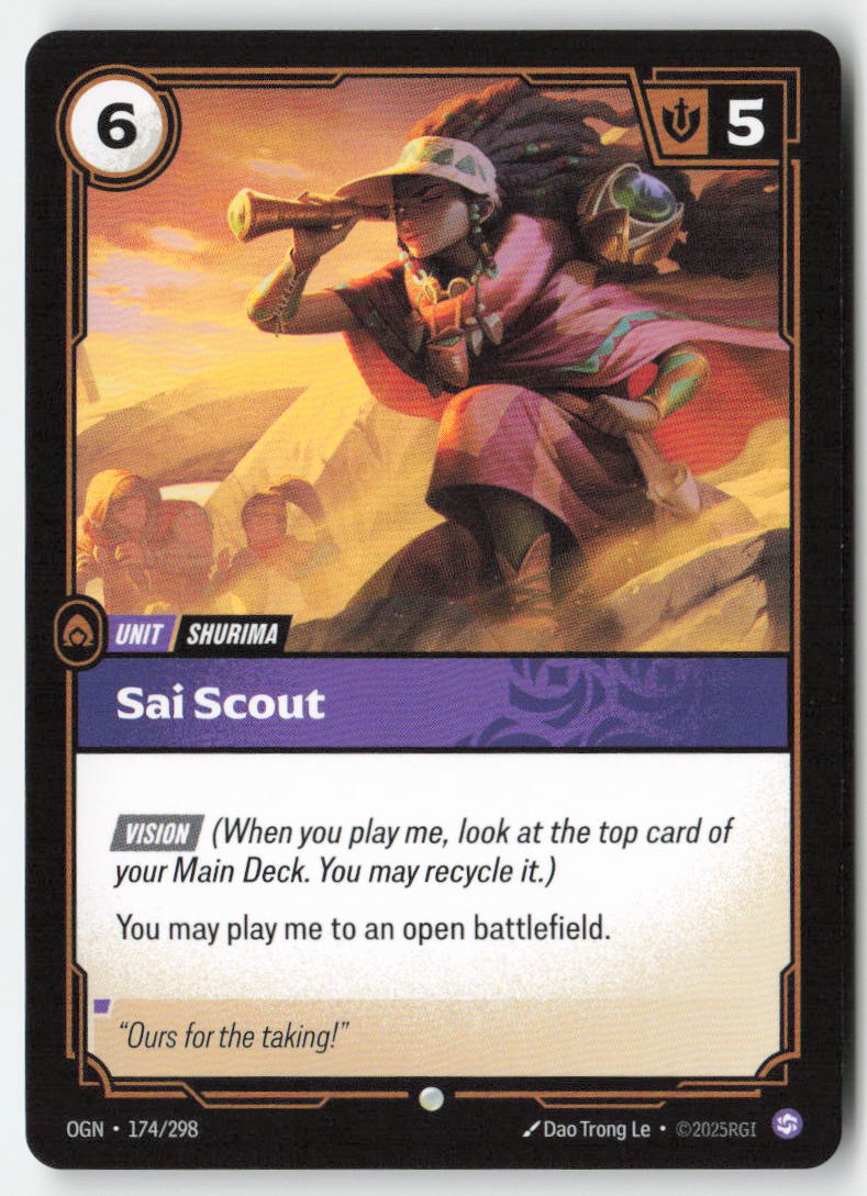 Sai Scout #174/298 - Origins - Riftbound - Common - Lightly Played