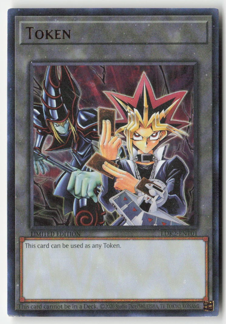 Token: Yugi (2020 Reprint) LDK2-ENT01 Limited Edition Ultra Rare Moderately Played, Front