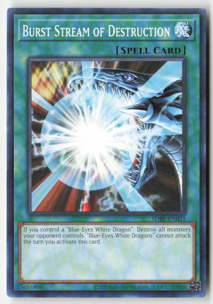 Burst Stream of Destruction (2020 Reprint) SDBE-EN021 Unlimited Common Moderately Played, Front