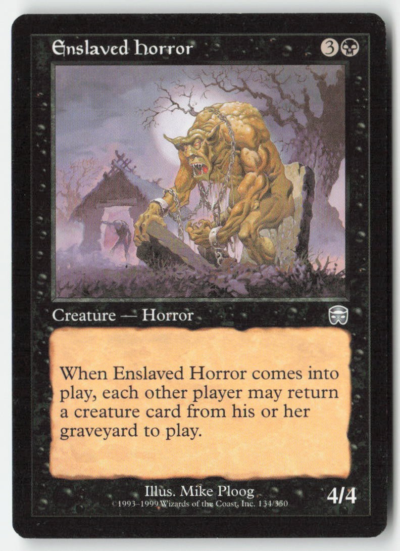 Enslaved Horror MMQ 134 Uncommon Moderately Played, Front