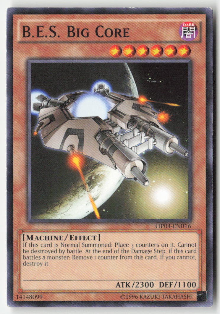 B.E.S. Big Core OP04-EN016 Unlimited Common Moderately Played