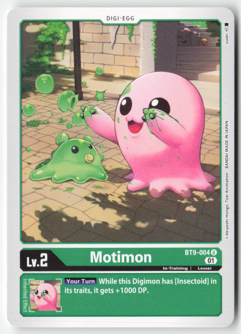 Motimon BT9-004 Normal Uncommon Near Mint, Front