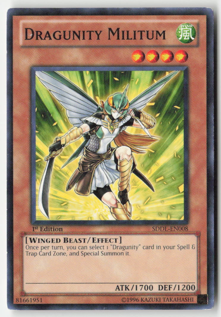 Dragunity Militum SDDL-EN008 1st Edition Common Moderately Played