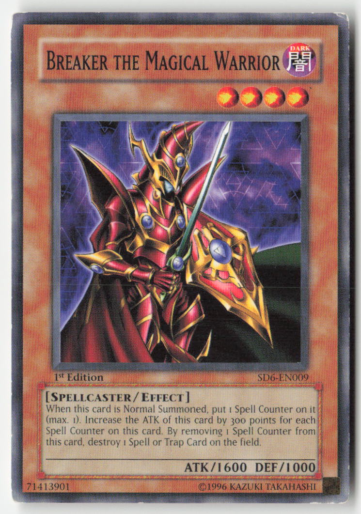 Breaker the Magical Warrior SD6-EN009 1st Edition Common Moderately Played, Front