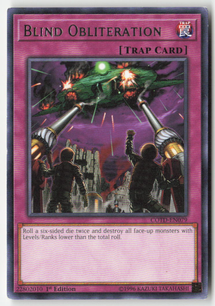 Blind Obliteration COTD-EN079 1st Edition Rare Moderately Played, Front