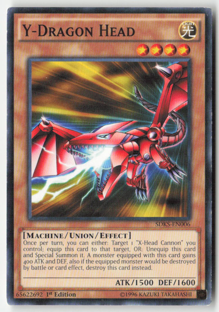 Y-Dragon Head SDKS-EN006 1st Edition Common Moderately Played, Front