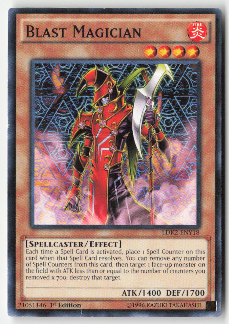 Blast Magician LDK2-ENY18 1st Edition Common Moderately Played, Front