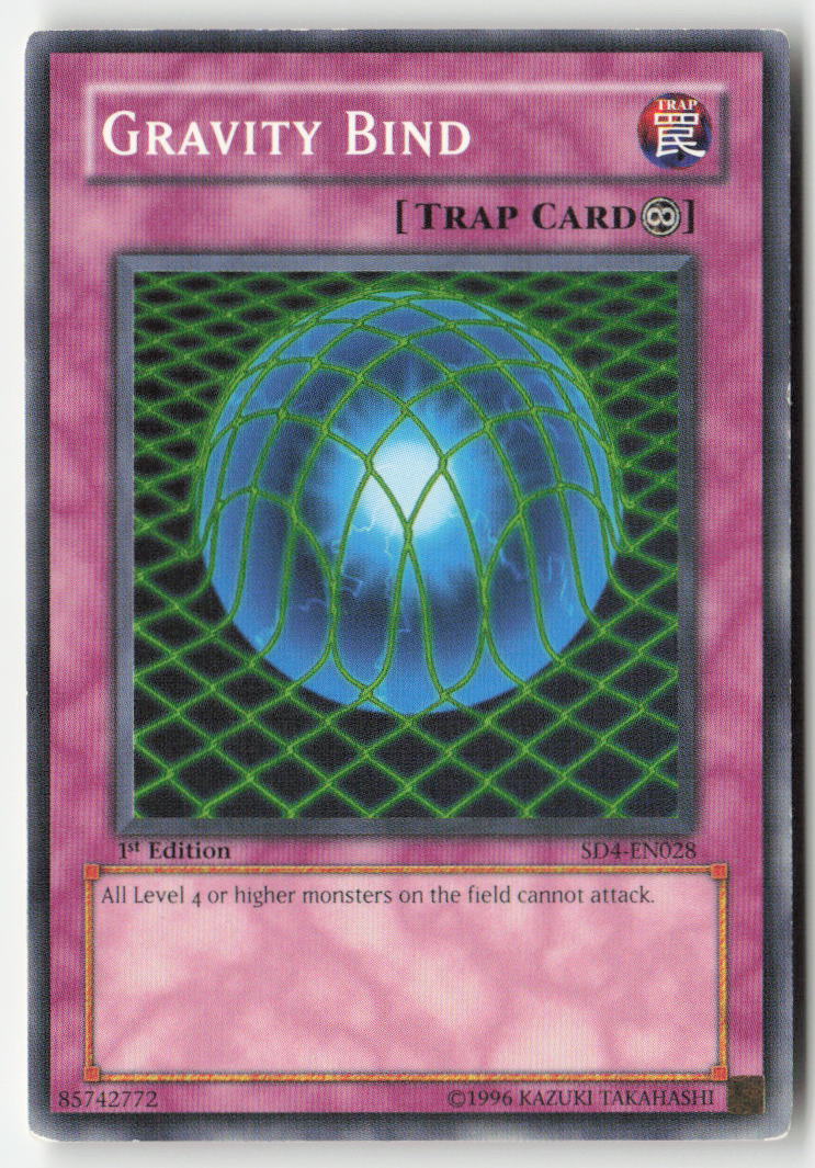 Gravity Bind SD4-EN028 1st Edition Common Moderately Played