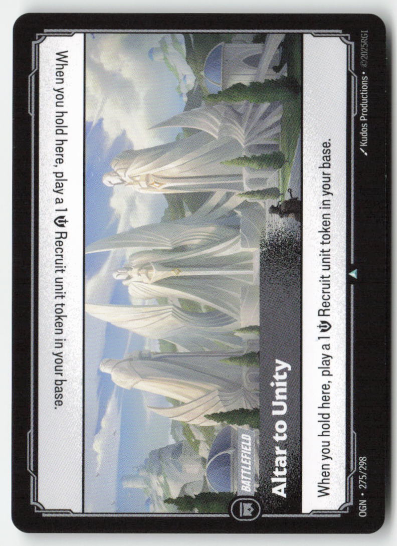 Altar to Unity #275/298 - Origins - Riftbound - Uncommon - Lightly Played