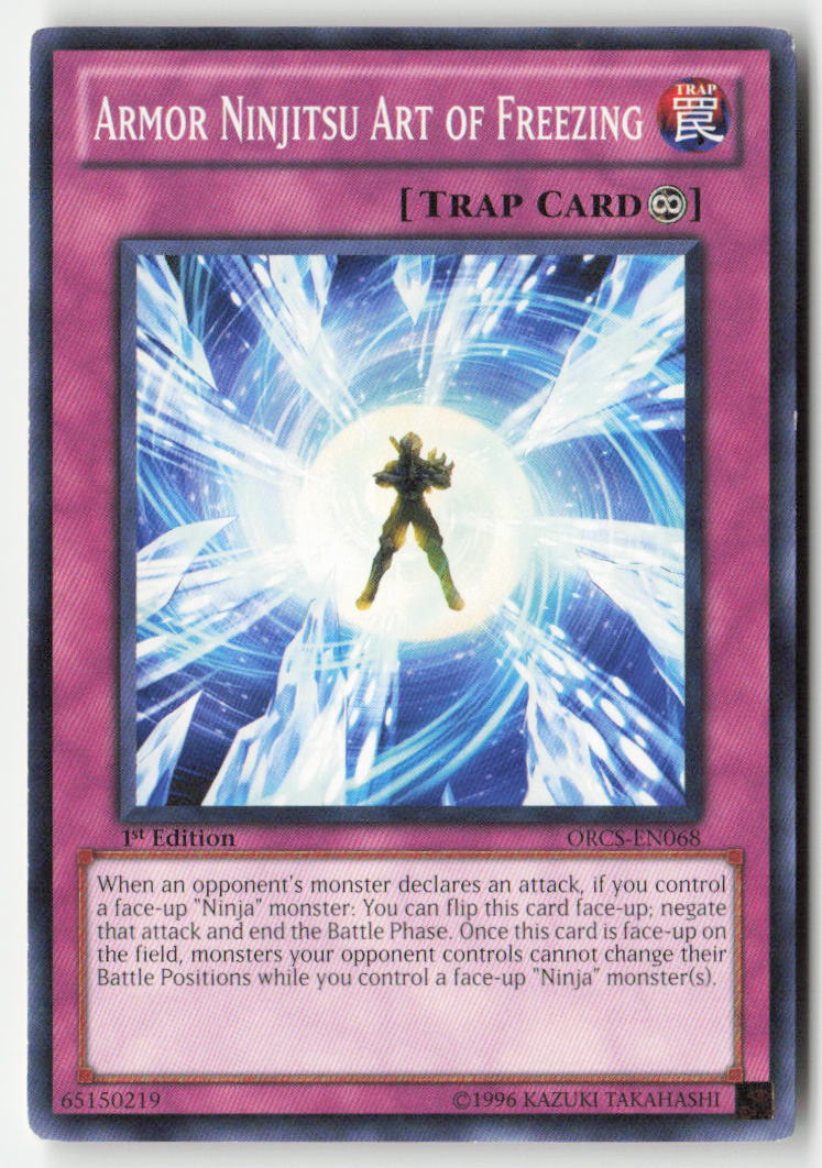Armor Ninjitsu Art of Freezing ORCS-EN068 1st Edition Common Moderately Played, Front