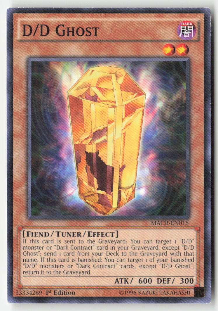 D/D Ghost MACR-EN015 1st Edition Common Moderately Played, Front