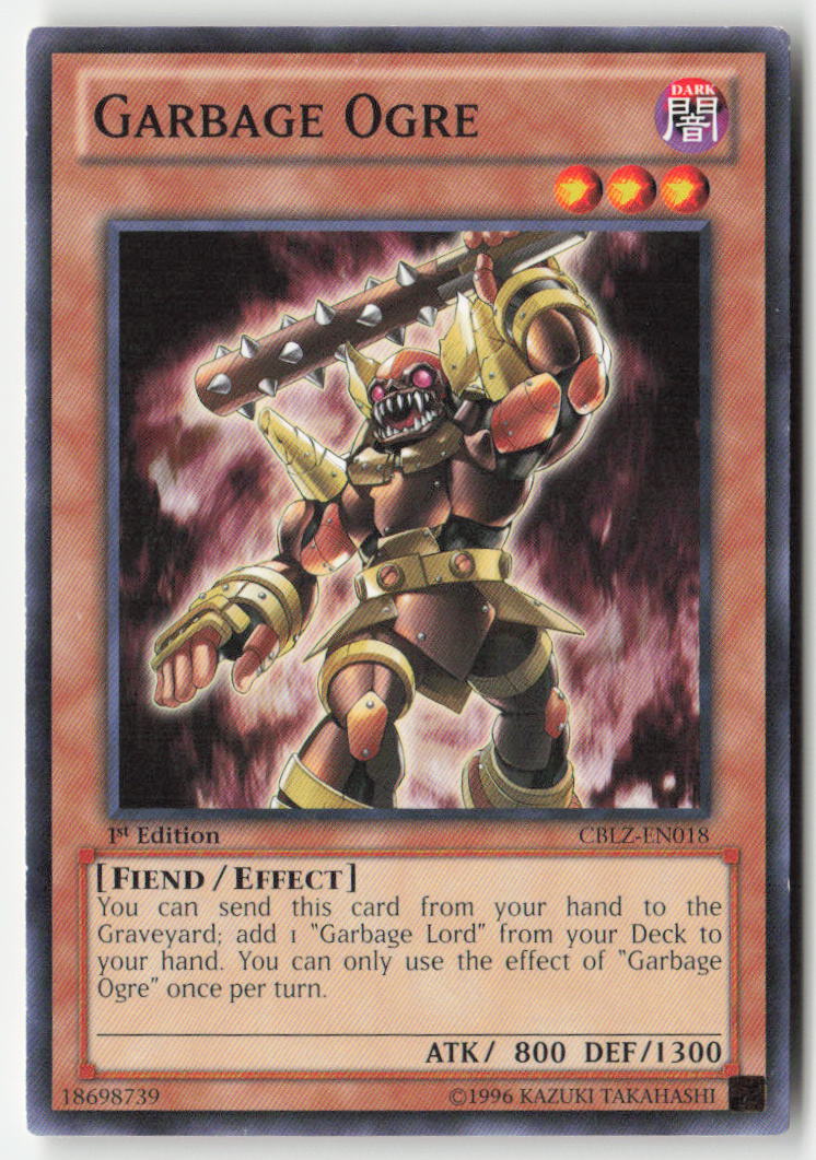 Garbage Ogre CBLZ-EN018 1st Edition Common Moderately Played