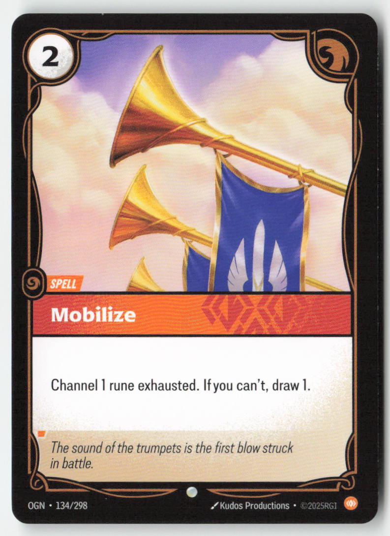 Mobilize #134/298 - Origins - Riftbound - Common - Lightly Played