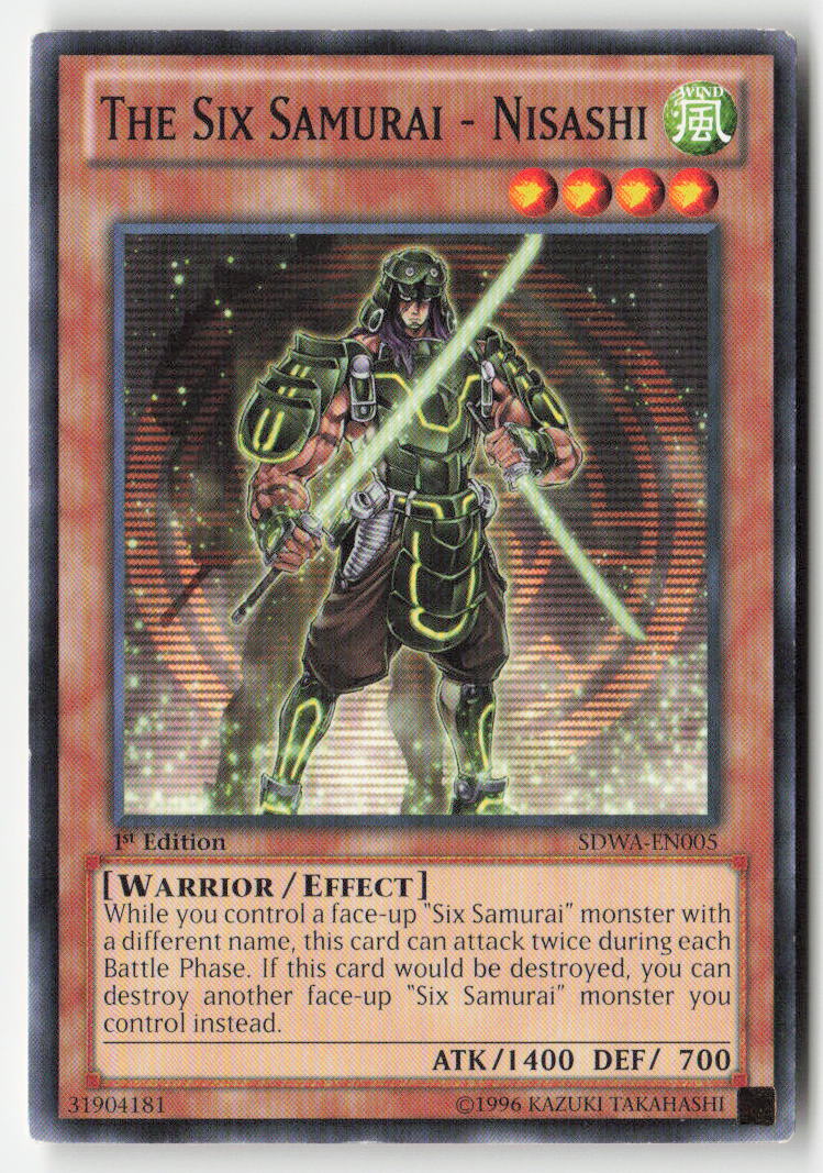 The Six Samurai - Nisashi SDWA-EN005 1st Edition Common Moderately Played