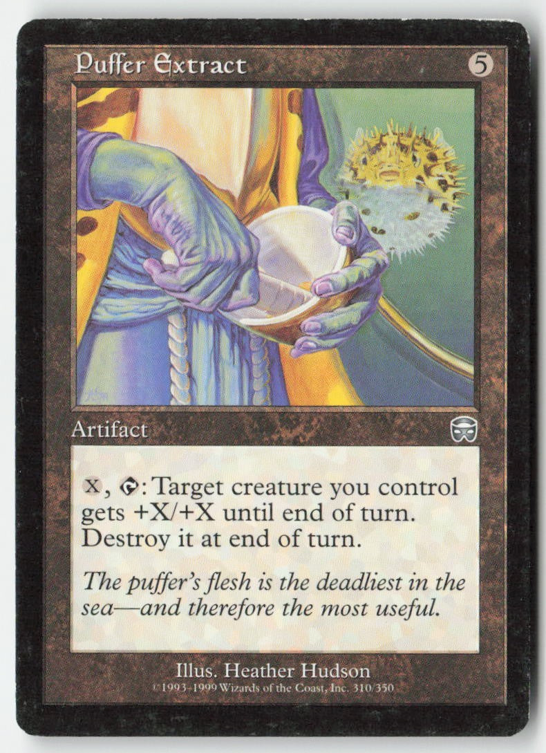 Puffer Extract MMQ 310 Uncommon Moderately Played, Front