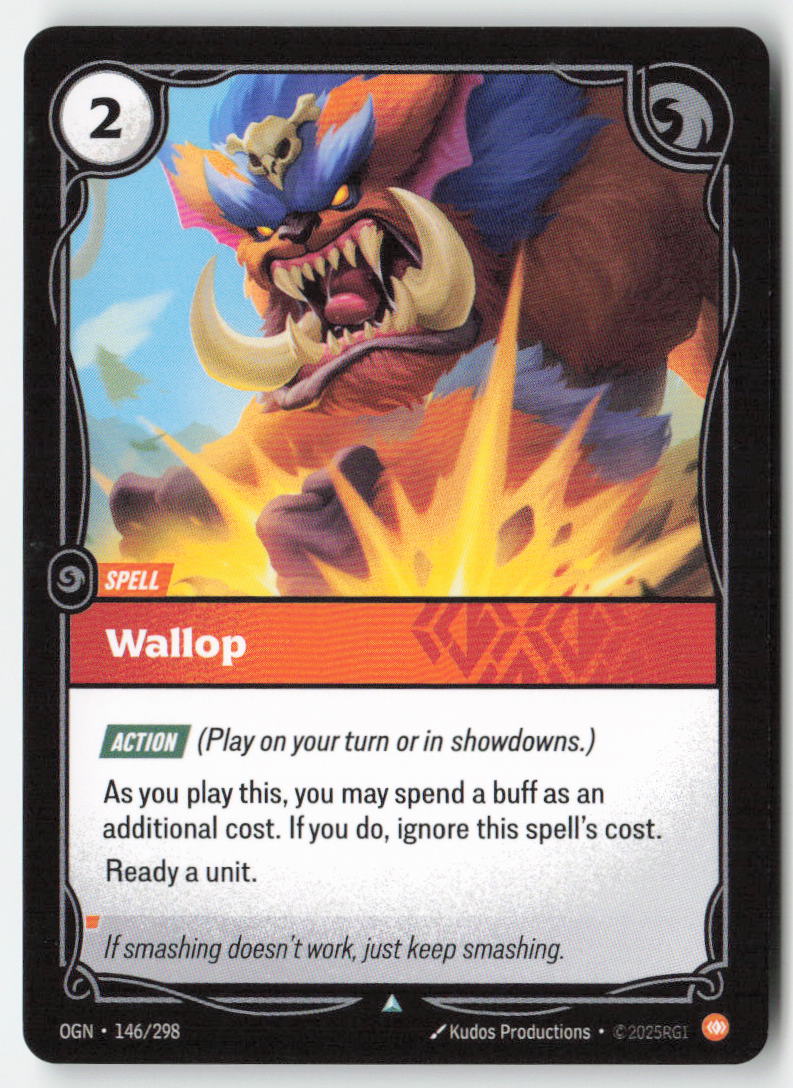 Wallop #146/298 - Origins - Riftbound - Uncommon - Lightly Played