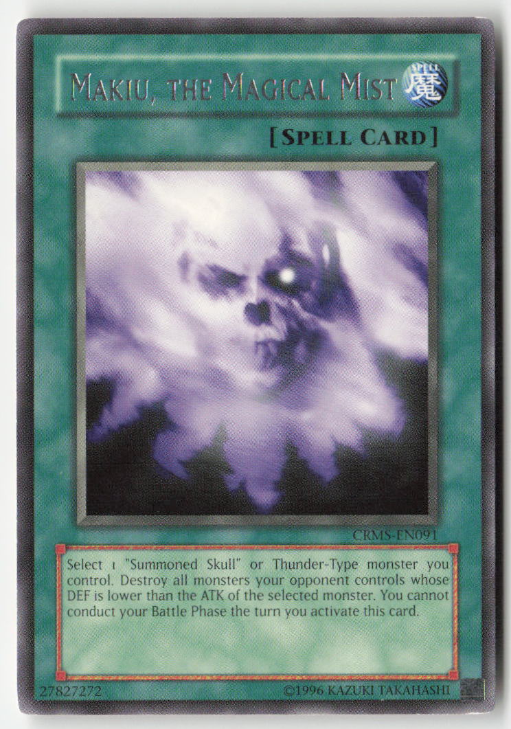 Makiu, the Magical Mist CRMS-EN091 Unlimited Rare Moderately Played