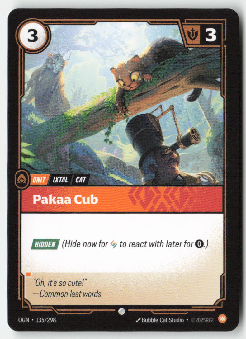 Pakaa Cub #135/298 - Origins - Riftbound - Common - Lightly Played