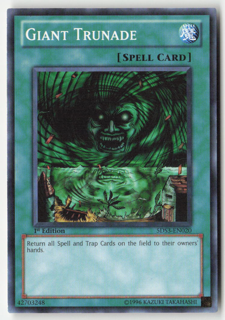 Giant Trunade 5DS3-EN020 1st Edition Common Moderately Played, Front