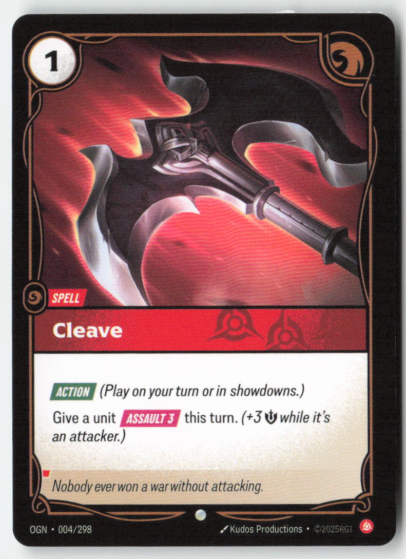 Cleave #004/298 - Origins - Riftbound - Common - Lightly Played