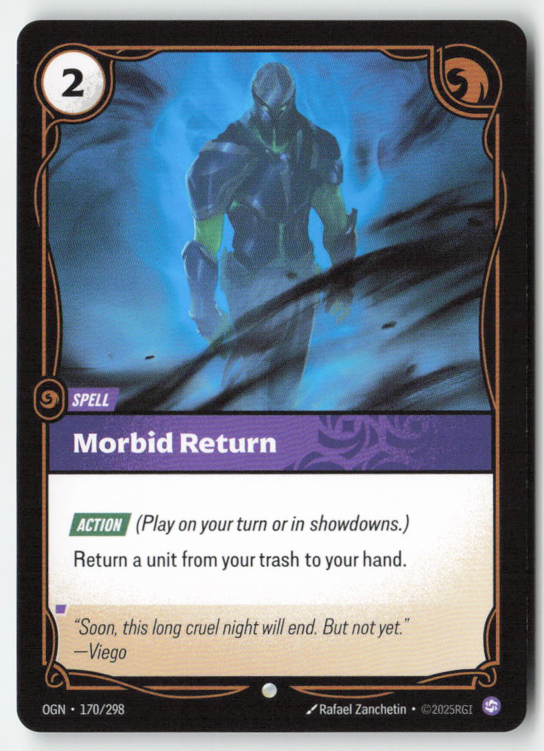Morbid Return #170/298 - Origins - Riftbound - Common - Lightly Played
